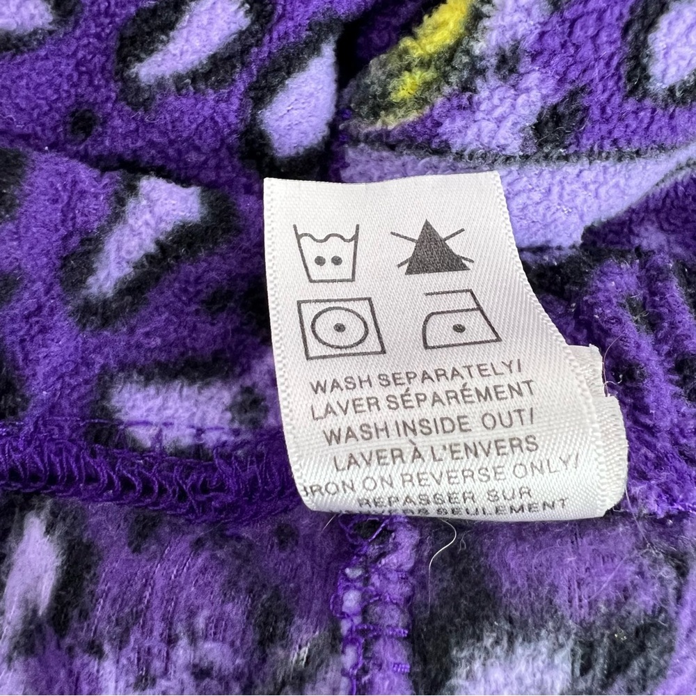 Disney pants tinkerbell fleece cheetah stars purple and Green Patterned Pants - Picture 12 of 13